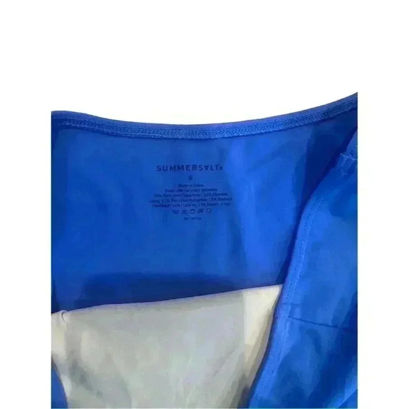 Summersalt Women's High-Waist Bikini Bottom Blue Size 6 - Picture 9 of 9